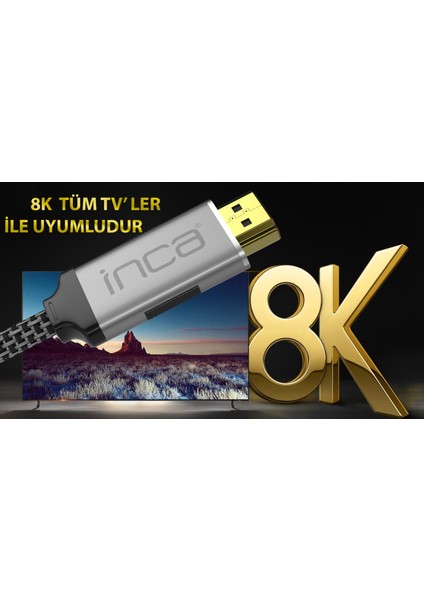 IHM-15T  HDMI To HDMI  Hıgh Speed 8k 2.1V  Kablo-1.5 M