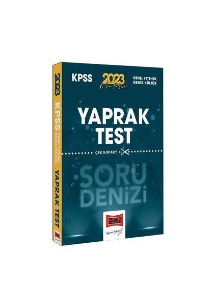 Yargı Yayınevi KPSS 2023 Genel Yetenek Genel Kültür  Soru Denizi Çek Kopart Yaprak Test