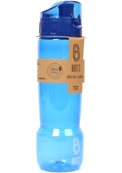 Tritan Kırılmaz Matara Kırılmaz Suluk Mavi Camry 650 ml