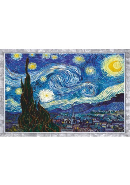 Van Gogs Tablosu Retro Ahşap Poster