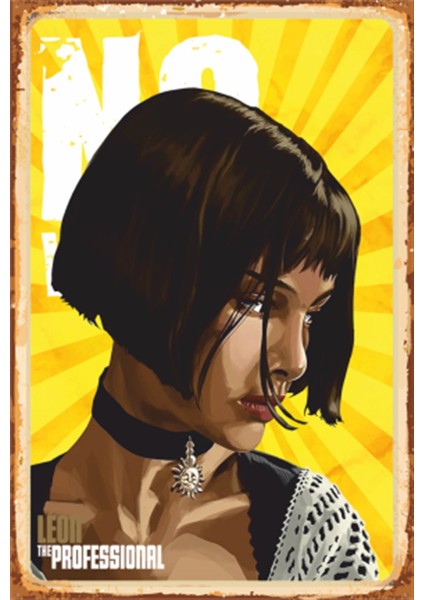 The Leon Mathilda Retro Ahşap Poster