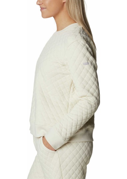 Lodge Quilted Crew Kadın Polar Üst modelleri