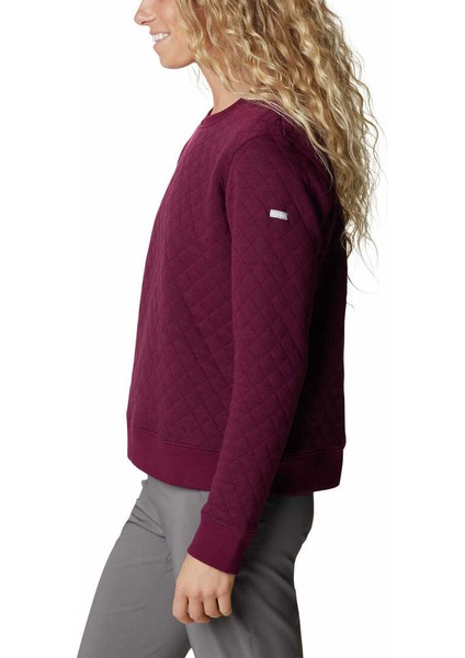 Lodge Quilted Crew Kadın Polar Üst modelleri