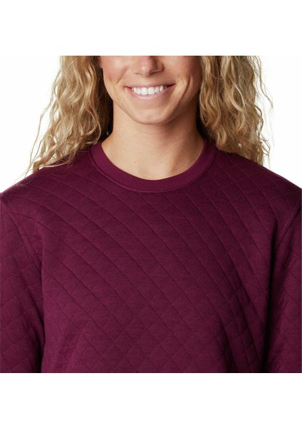 Lodge Quilted Crew Kadın Polar Üst fırsatları