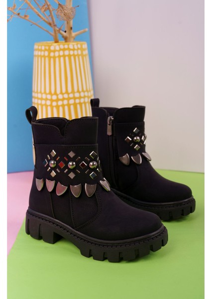 Yandan Fermuarlı Siyah Çocuk Bot fiyatları