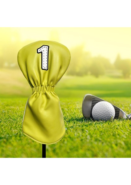 Wood Head, Woods Driver Fairway Hibrit Koruma Golf Kulübü Headcover Sarı Kimse modelleri