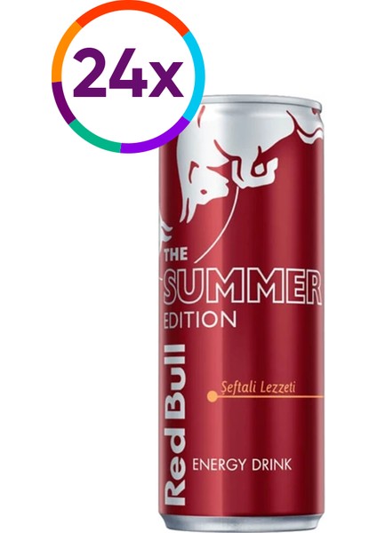 Red Bull Şeftali Lezzeti 250 ml X24 Adet