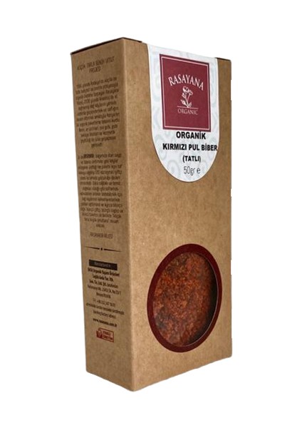 Organik Kırmızı Pul Biber (Tatlı) 50 gr