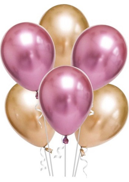 35 Adet Renkli Krom Balon (Aynalı Balon) 1 Kalite Krom Balon Aynalı Balon Helyum Uyumlu