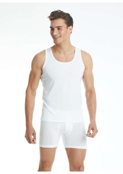 Black Spade 9305 %94 Modal Kumaş Silver Serisi Atlet Beyaz