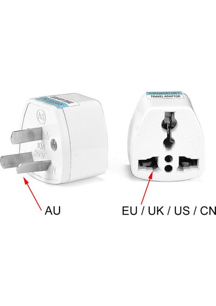 Avustralya Üç Ayaklı Au Çevirici Fişi Priz Adaptörü