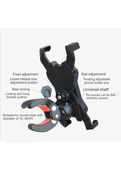 Uyumlu Bisiklet Motosiklet Navigasyon Telefon Tutucu (Yurt Dışından)
