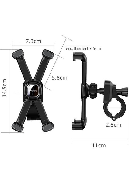 Bisiklet Motosiklet Darbeye Dayanıklı Telefon Tutucu Uyumlu (Yurt Dışından)