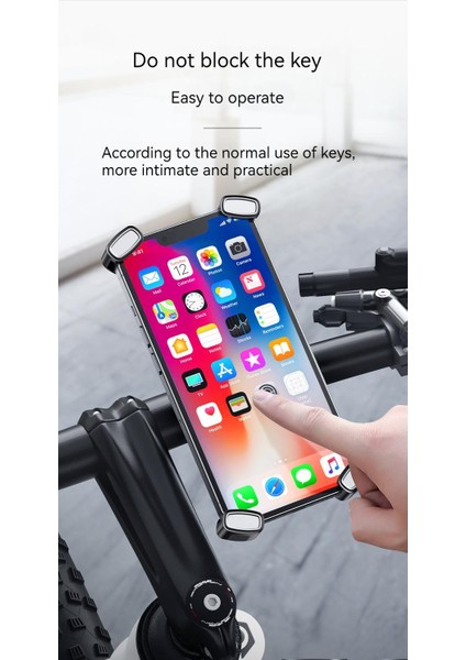Bisiklet Motosiklet Darbeye Dayanıklı Telefon Tutucu Uyumlu (Yurt Dışından)