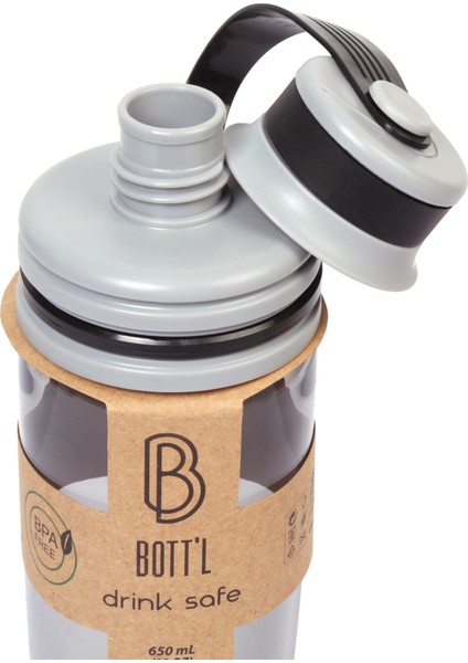 Tritan Kırılmaz Matara Kırılmaz Suluk 650ML Siyah Sport modelleri