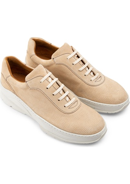 Hakiki Süet Bej Sneaker Erkek Ayakkabı fiyatları