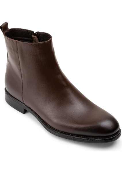 Hakiki Deri Kahverengi Erkek Bot indirimleri
