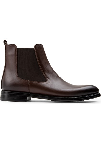Hakiki Deri Kahverengi Erkek Bot