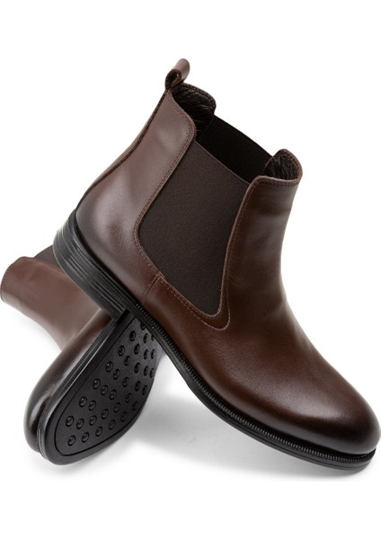 Hakiki Deri Kahverengi Erkek Bot modelleri