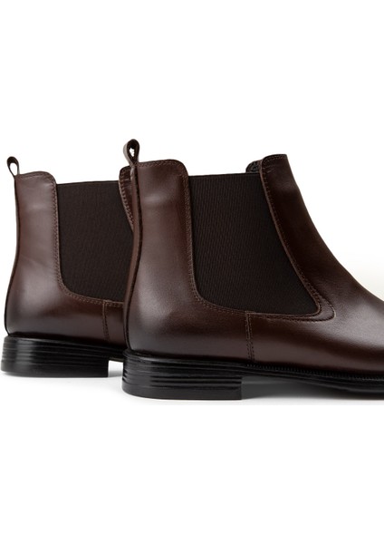 Hakiki Deri Kahverengi Erkek Bot indirimleri
