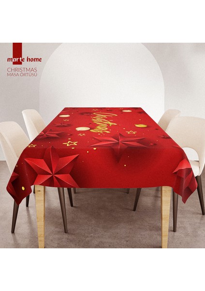 Yılbaşı & Christmas Desen Baskılı Dekoratif Masa Örtüsü