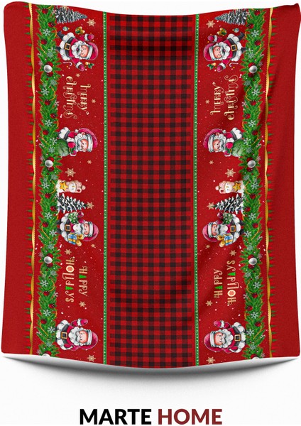 Yılbaşı & Christmas Desen Baskılı Dekoratif Masa Örtüsü modelleri