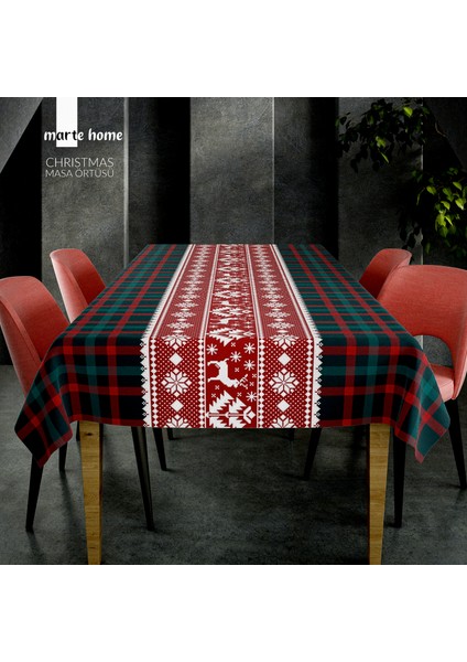 Yılbaşı & Christmas Desen Baskılı Dekoratif Masa Örtüsü fiyatları