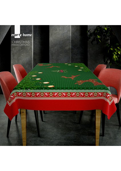 Yılbaşı & Christmas Desen Baskılı Dekoratif Masa Örtüsü fiyatları