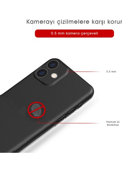 Kip GSM Iphone 11 Mat Kılıf, Pürüzsüz Sararmaz Ultra Ince