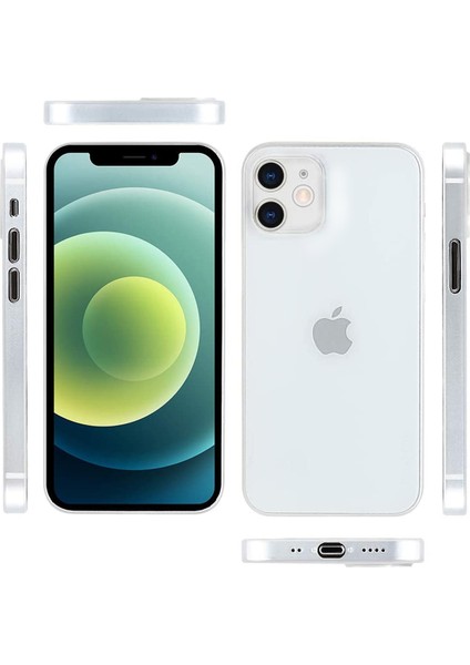 Iphone 12 Mat Kılıf, Pürüzsüz Sararmaz Ultra Ince