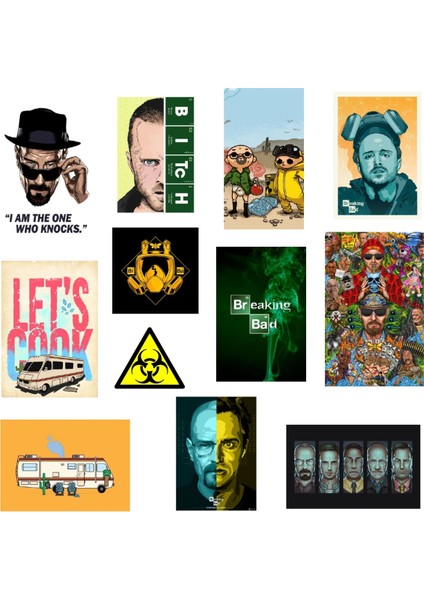 Breaking Bad Temalı Laptop/pc/tablet/telefon Sticker Set