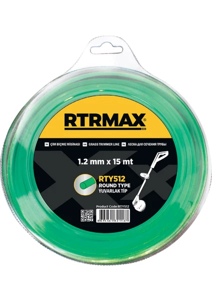 Rtrmax RTY512 Tırpan Misinası Yeşil 1,2 mm*15 Mt