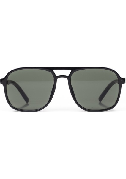 BD18 Siyah Kırılmaz Güneş Gözlüğü ( Yeşil Cam )