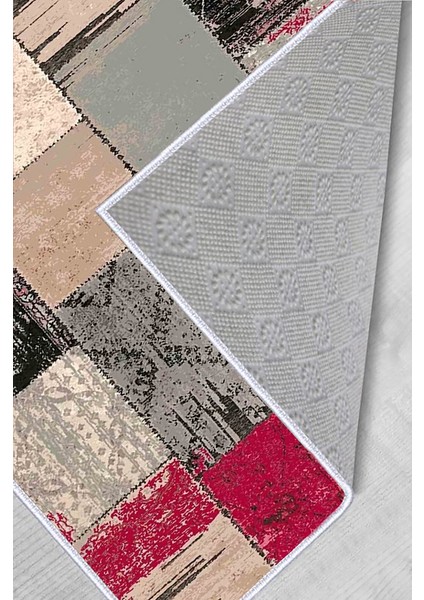 Dijital Baskı Yıkanabilir Kaymaz Taban Salon Halısı RVG0464