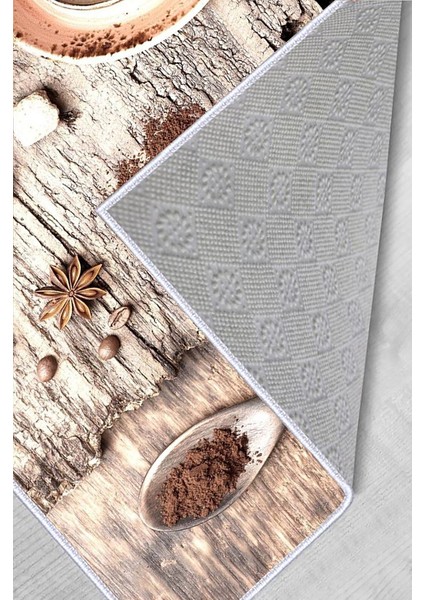 Dijital Baskı Yıkanabilir Kaymaz Taban Mutfak Halısı RVG2064 modelleri