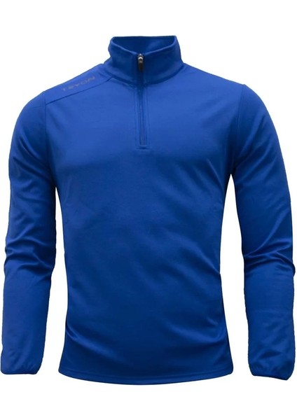 Mavi Antrenman Sweat Y.fermuarli