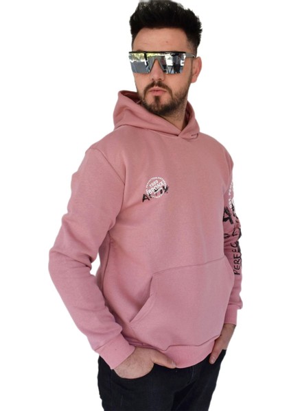 Erkek Oversize Kapüşonlu Sweatshirt 6738 BGL-ST02311