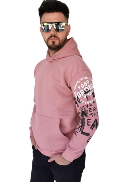 Erkek Oversize Kapüşonlu Sweatshirt 6738 BGL-ST02311