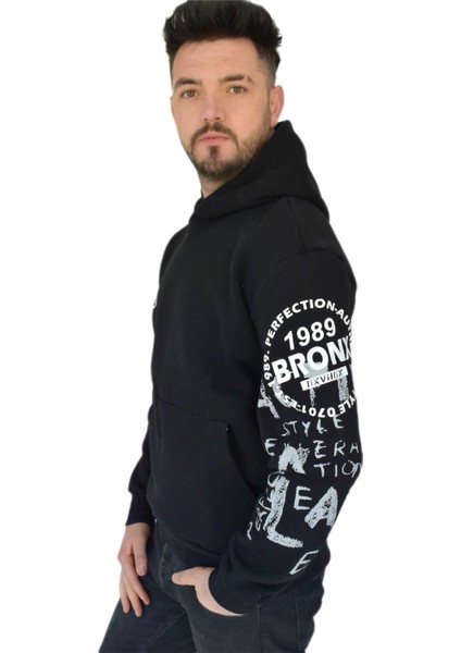 Erkek Oversize Kapüşonlu Sweatshirt 6738 BGL-ST02311