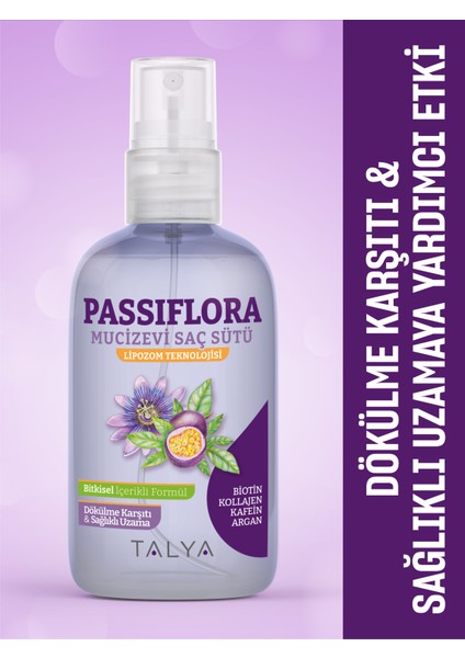 Hızlı Saç Uzatma Etkili Set (Passiflora Mucizevi Saç Sütü + Biotin Gıda Takviyesi)