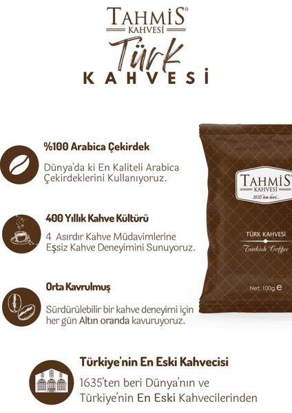 Türk Kahvesi 100 gr 3'lü Paket Orta Kavrulmuş