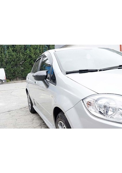 Fiat Linea 2007-2015 Parlak Siyah Batman Ayna Kapağı