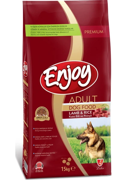 Kuzu Etli Yetişkin Köpek Maması 15 kg