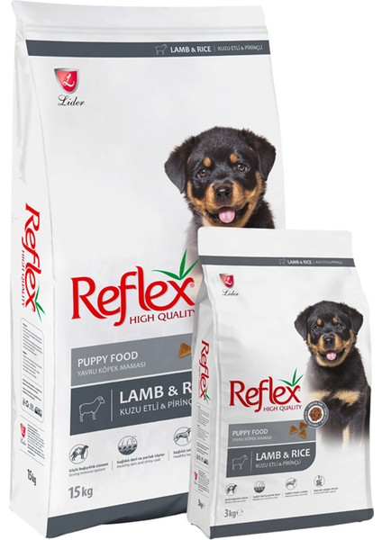 Kuzu Etli Yavru Köpek Maması 15 kg