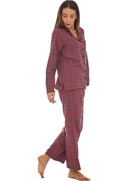Pazen Bordo Pijama Takımı