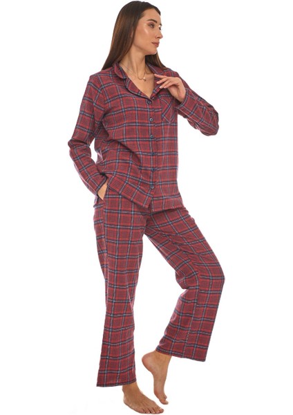 Pazen Bordo Pijama Takımı