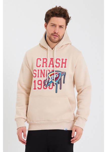 Kapüşonlu Kanguru Cepli Baskılı Sweatshirt fırsatları