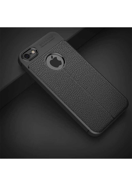 Apple iPhone 5 Kılıf Kamera Korumalı Deri Görünümlü Silikon Kapak fırsatları