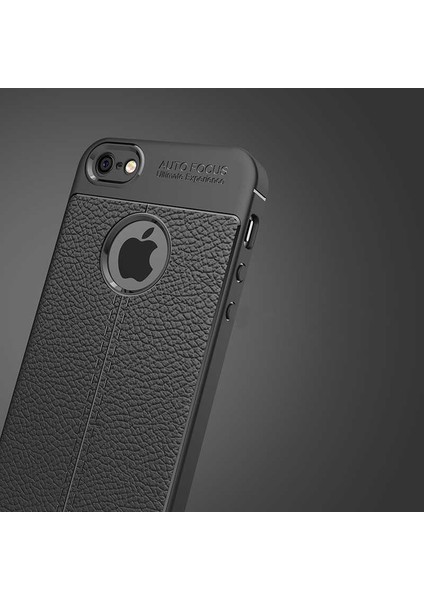 Apple iPhone 5 Kılıf Kamera Korumalı Deri Görünümlü Silikon Kapak indirimleri