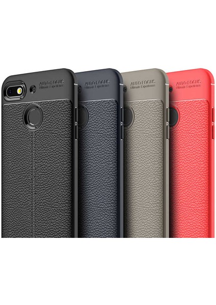 General Mobile 8 Go Kılıf Kamera Korumalı Deri Görünümlü Silikon Kapak